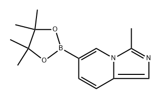 3-METHYL-6-(4,4,5,5-TETRAMETHYL-1,3,2-DIOXABOROLAN-2-YL)IMIDAZO[1,5-A]PYRIDINE Structure