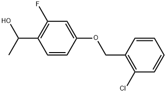 4-[(2-Chlorophenyl)methoxy]-2-fluoro-α-methylbenzenemethanol Structure