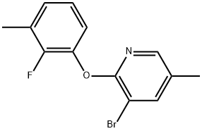 3-Bromo-2-(2-fluoro-3-methylphenoxy)-5-methylpyridine Structure
