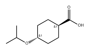 trans-4-isopropoxycyclohexanecarboxylic acid 구조식 이미지