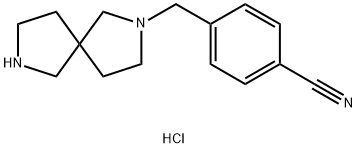 4-(2,7-Diazaspiro[4.4]nonan-2-ylmethyl)benzonitrile hydrochloride Structure