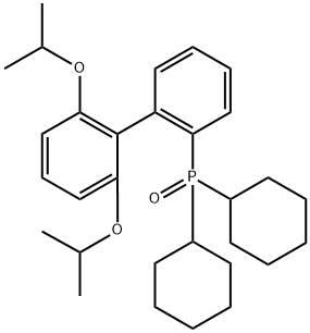 dicyclohexyl(2',6'-diisopropoxybiphenyl-2-yl)phosphine oxide Structure