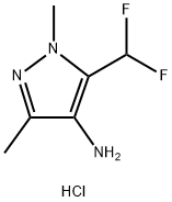 5-(difluoromethyl)-1,3-dimethyl-1H-pyrazol-4-amine Structure