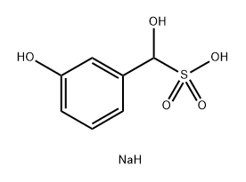 Benzenemethanesulfonic acid, α,3-dihydroxy-, monosodium salt 구조식 이미지