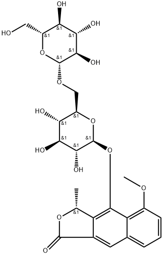 Eleutherol-4-O-β-D-gentiobioside 구조식 이미지