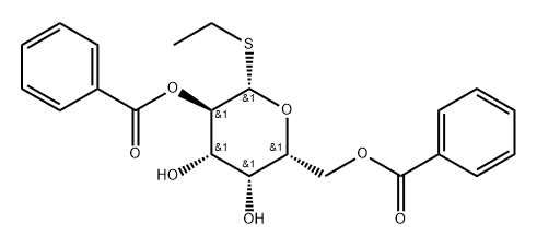 Ethyl -2,6-di-O-benzoyl-β-D-thiogalactopyranoside Structure