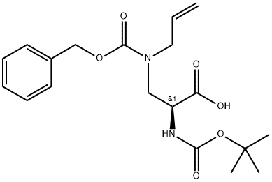 L-Alanine, N-[(1,1-dimethylethoxy)carbonyl]-3-[[(phenylmethoxy)carbonyl]-2-propen-1-ylamino]- Structure