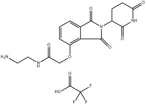 Thalidomide-O-amido-C2-NH2 구조식 이미지