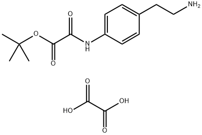 tert-Butyl (4-(2-aminoethyl)phenylcarbamoyl)formate oxalate Structure