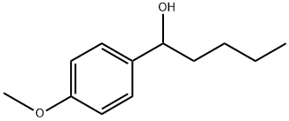 Benzenemethanol, α-butyl-4-methoxy- Structure