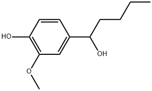 α-Butyl-4-hydroxy-3-methoxybenzenemethanol Structure