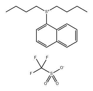 dibutyl(naphthalen-1-yl)sulfonium trifluoromethanesulfonate Structure