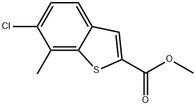 methyl 6-chloro-7-methylbenzo[b]thiophene-2-carboxylate Structure