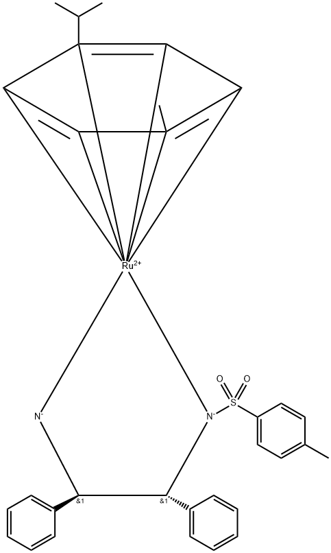 [(1R,2R)‐N‐(p‐Toluenesulfonyl)‐1,2‐diphenylethanediamine](p‐cymene)ruthenium(II) Structure