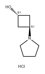 trans-3-(pyrrolidin-1-yl)cyclobutan-1-ol hydrochloride Structure