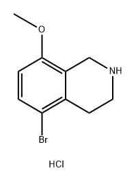 5-bromo-8-methoxy-1,2,3,4-tetrahydroisoquinoline hydrochloride Structure