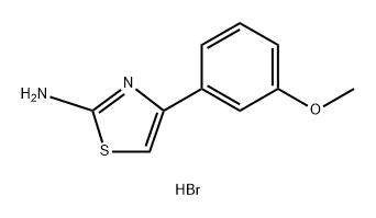 2-Thiazolamine, 4-(3-methoxyphenyl)-, hydrobromide (1:1) Structure