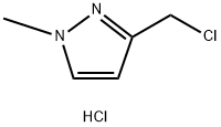 1H-Pyrazole, 3-(chloromethyl)-1-methyl-, hydrochloride (1:2) Structure