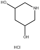 Piperidine-3,5-diol hydrochloride 구조식 이미지