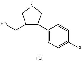 [4-(4-Chlorophenyl)pyrrolidin-3-yl]methanol hydrochloride Structure