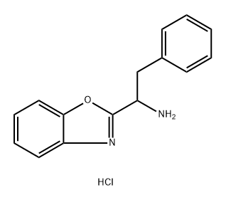 2-Benzoxazolemethanamine, α-(phenylmethyl)-, hydrochloride (1:1) Structure