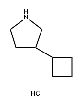 3-Cyclobutylpyrrolidine hydrochloride Structure