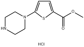 methyl 5-(piperazin-1-yl)thiophene-2-carboxylate hydrochloride Structure