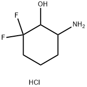 6-Amino-2,2-difluorocyclohexan-1-ol hydrochloride Structure