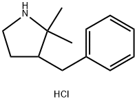 3-benzyl-2,2-dimethylpyrrolidine hydrochloride Structure