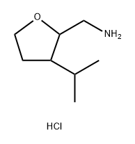 1-[3-(propan-2-yl)oxolan-2-yl]methanamine hydrochloride Structure