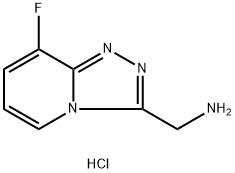 1,2,4-Triazolo[4,3-a]pyridine-3-methanamine, 8-fluoro-, hydrochloride (1:1) Structure