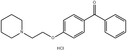 4-[2-(1-Piperidinyl)ethoxy]benzophenone hydrochloride Structure