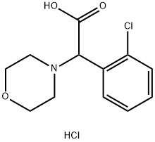 2-(2-Chlorophenyl)-2-morpholinoacetic acid hydrochloride Structure