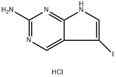 5-Iodo-7H-pyrrolo[2,3-d]pyrimidin-2-amine hydrochloride Structure