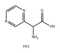 2-Amino-2-(pyrazin-2-yl)acetic acid hydrochloride Structure