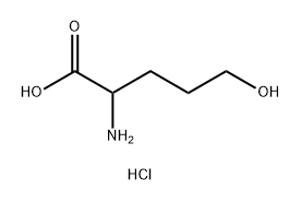 2-Amino-5-hydroxypentanoic acid hydrochloride Structure