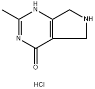 2-Methyl-6,7-dihydro-3H-pyrrolo[3,4-d]pyrimidin-4(5H)-one hydrochloride Structure