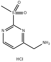 (2-(Methylsulfonyl)pyrimidin-4-yl)methanamine hydrochloride Structure