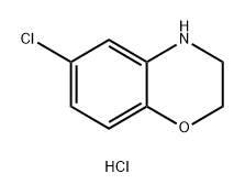 2H-1,4-Benzoxazine, 6-chloro-3,4-dihydro-, hydrochloride (1:1) Structure