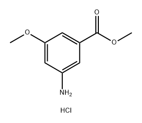 Methyl 3-amino-5-methoxybenzoate hcl Structure