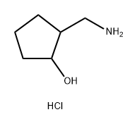 Cyclopentanol, 2-(aminomethyl)-, hydrochloride (1:1) Structure