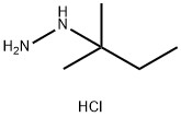 Hydrazine, (1,1-dimethylpropyl)-, hydrochloride (1:2) Structure