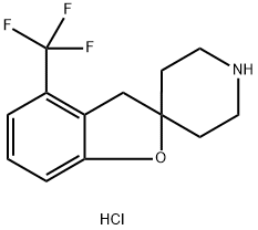 4-(Trifluoromethyl)-3H-spiro[benzofuran-2,4''-piperidine] hydrochloride Structure