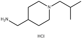 (1-Isobutylpiperidin-4-yl)methanamine hydrochloride 구조식 이미지