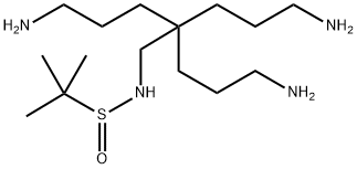 2-Propanesulfinamide, N-[5-amino-2,2-bis(3-aminopropyl)pentyl]-2-methyl- Structure