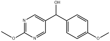 5-Pyrimidinemethanol, 2-methoxy-α-(4-methoxyphenyl)- Structure