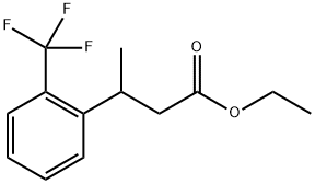 Benzenepropanoic acid, β-methyl-2-(trifluoromethyl)-, ethyl ester Structure