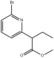 2-Pyridineacetic acid, 6-bromo-α-ethyl-, methyl ester Structure