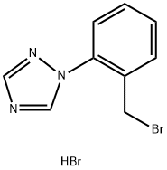 1-(2-(Bromomethyl)phenyl)-1H-1,2,4-triazole hydrobromide Structure