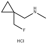 1-(1-(Fluoromethyl)Cyclopropyl)-N-Methylmethanamine Hydrochloride(WXC00525) 구조식 이미지